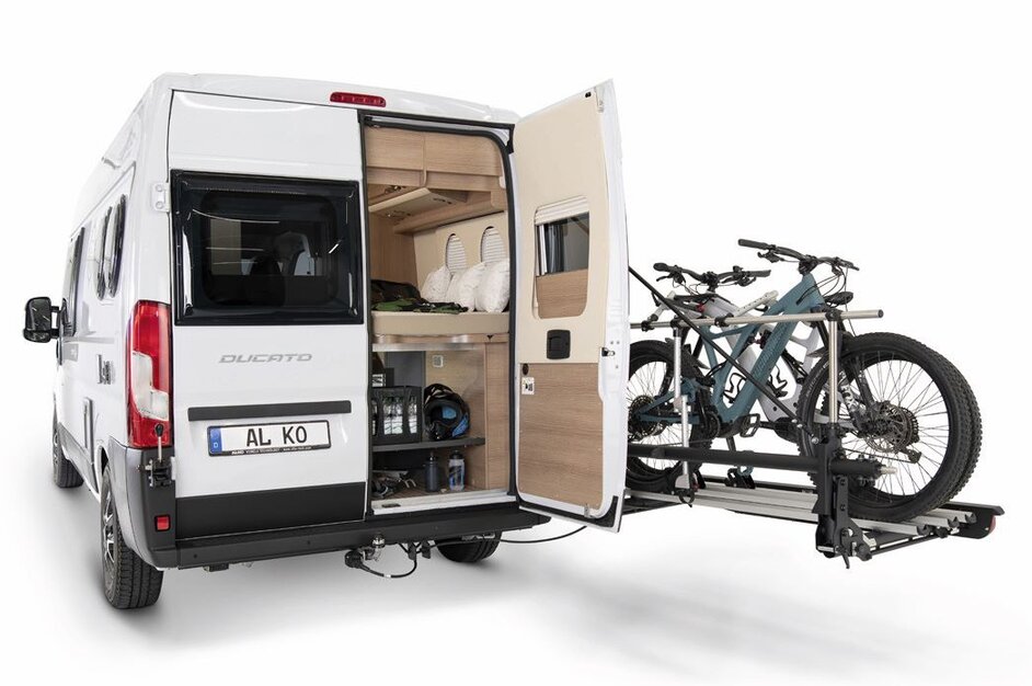 SAWIKO will be exhibiting the TRIGO-VAN, the user-friendly bike carrier for vans, in Hall 7/C12 as well as in Foyer CM5 from January 13–21 2024 at CMT, the world’s largest public trade fair for tourism and leisure in Stuttgart. | © AL-KO Vehicle Technology Group
